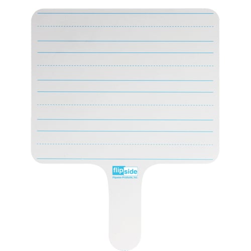 Two-Sided Rectangular Dry-Erase Writing Paddles - 12pk