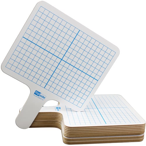 Two-Sided Rectangular Dry-Erase Graphing Paddles