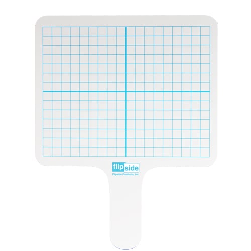 Two-Sided Rectangular Dry-Erase Graphing Paddles - 24pk