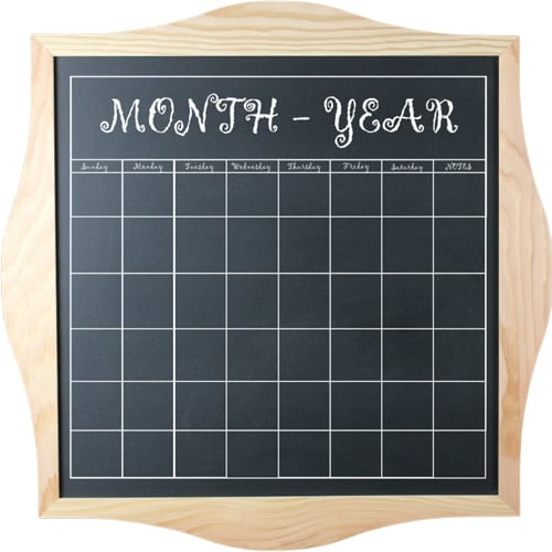 Design Your Own Wood Framed 29" x 29" Black Chalkboard - 18322