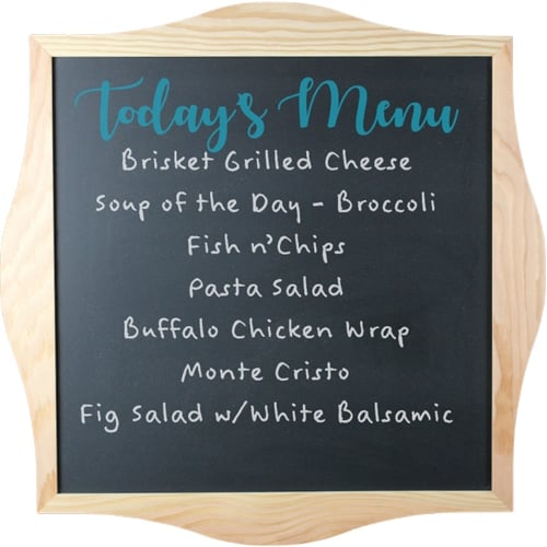 Design Your Own Wood Framed 29" x 29" Black Chalkboard - 18322