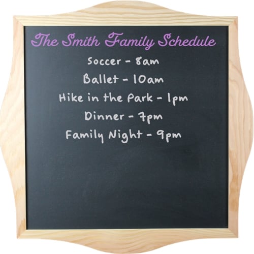 Design Your Own Wood Framed 29" x 29" Black Chalkboard - 18322