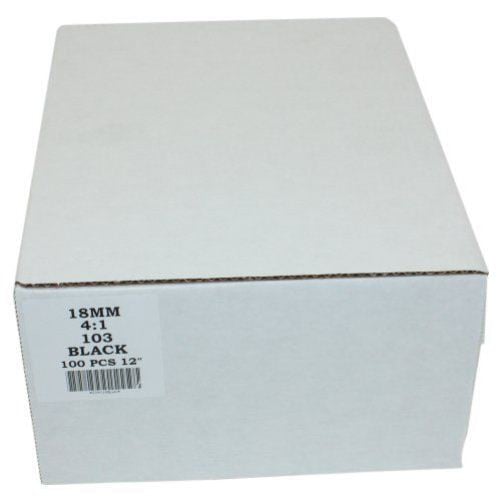 18mm Black 4:1 Pitch Spiral Binding Coil - 100pk