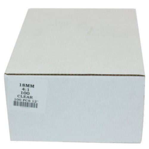 18mm Clear 4:1 Pitch Spiral Binding Coil - 100pk
