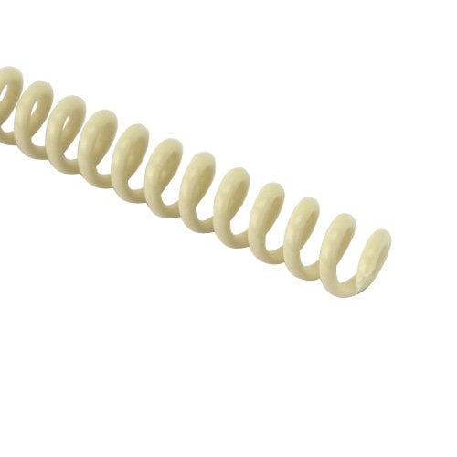 18mm Ivory 4:1 Pitch Spiral Binding Coil - 100pk
