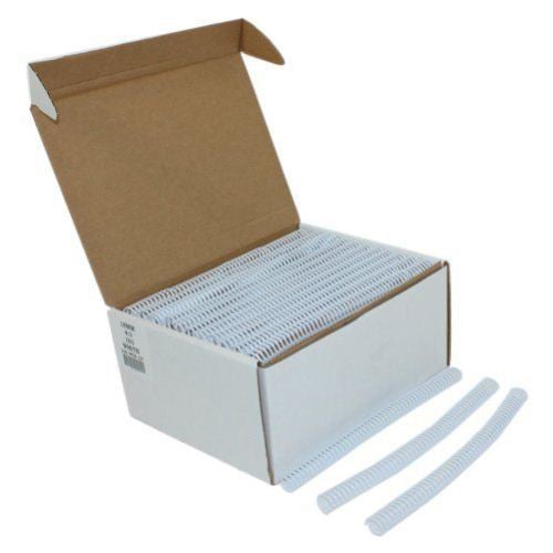 18mm White 4:1 Pitch Spiral Binding Coil - 100pk