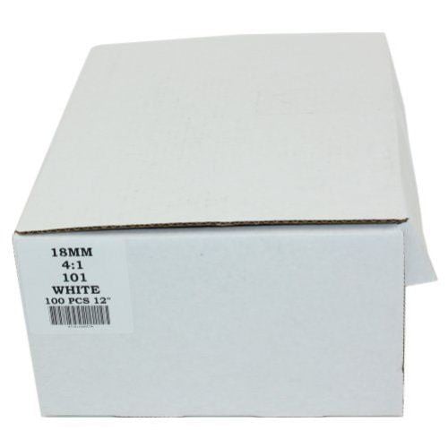 18mm White 4:1 Pitch Spiral Binding Coil - 100pk