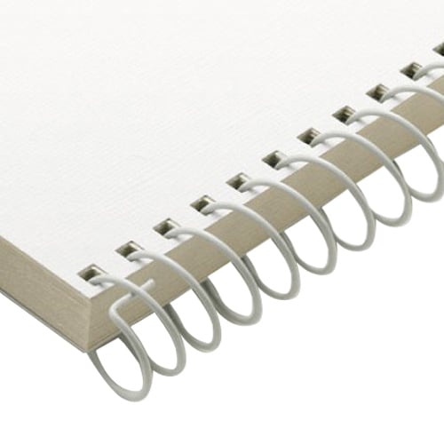 Carl 18mm White Steel 3:1 Spiral Wire Coil - 3pk