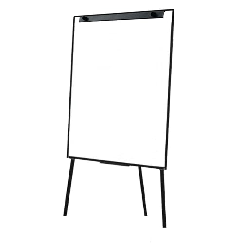 71" x 27" Black Adjustable Tripod Dry-Erase Easel - 19110