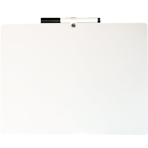 9" x 12" Two Sided Red & Blue Ruled/Plain Dry-Erase Lap Boards with Marker - 24pk