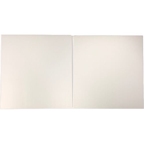 12" x 48" White Corrugated Plastic Study Carrels