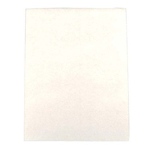 19mil Clear Leather Grain Poly Covers - 8.5" x 11"
