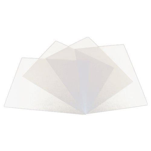19mil Clear Leather Grain Poly Covers - 8.5" x 11"