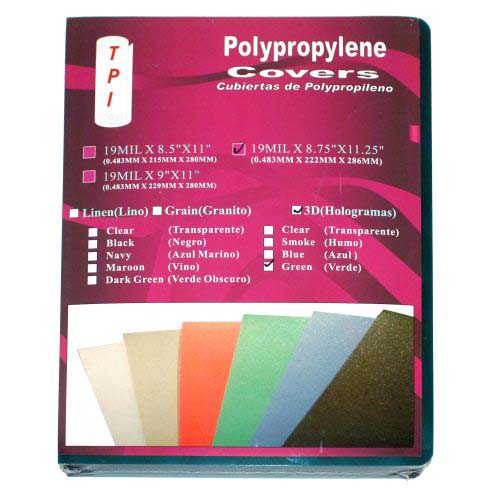 19mil Holographic 3D Green Covers (50pk)