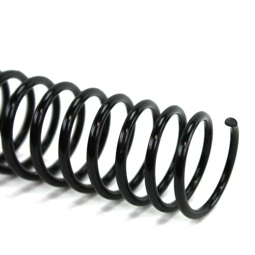 19mm Black 4:1 Pitch Spiral Binding Coil - 100pk