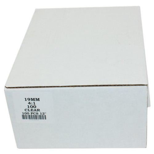 19mm Clear 4:1 Pitch Spiral Binding Coil - 100pk