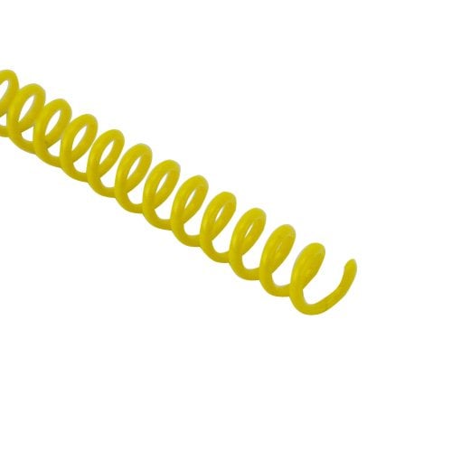 19mm Yellow 4:1 Pitch Spiral Binding Coil - 100pk