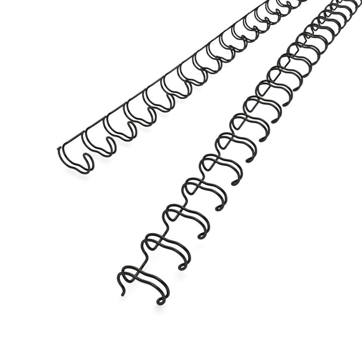 Black 5/16" 2:1 Pitch Twin Loop Wire - 100pk