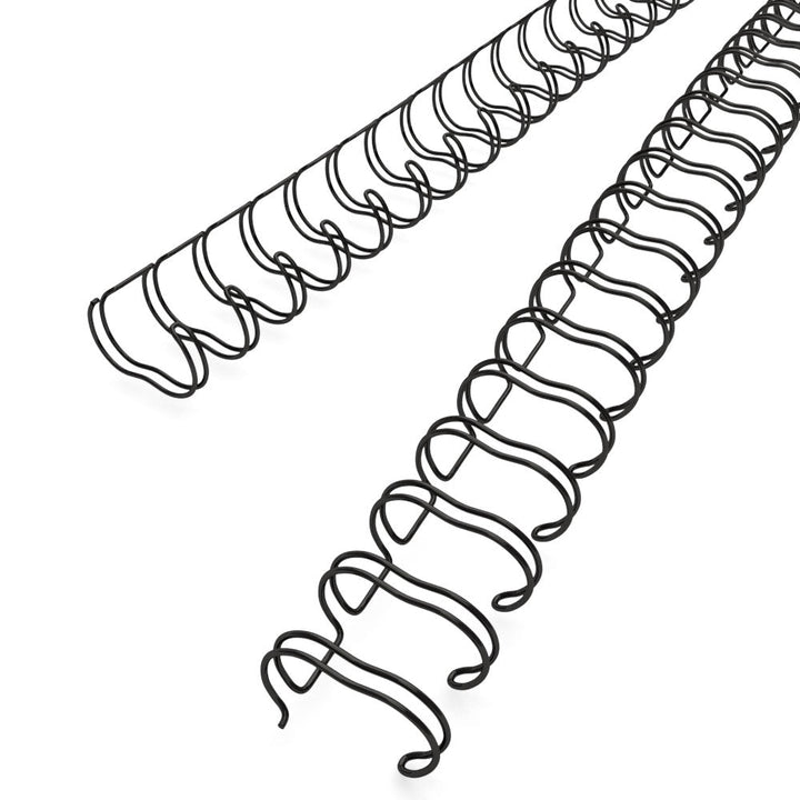 Black 5/8" 2:1 Pitch Twin Loop Wire - 50pk