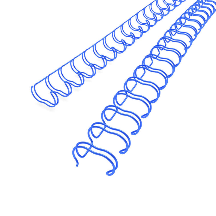 Blue 7/16" 2:1 Pitch Twin Loop Wire - 100pk