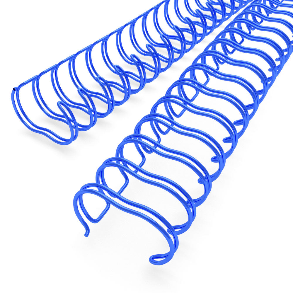 Blue 7/8" 2:1 Pitch Twin Loop Wire - 50pk