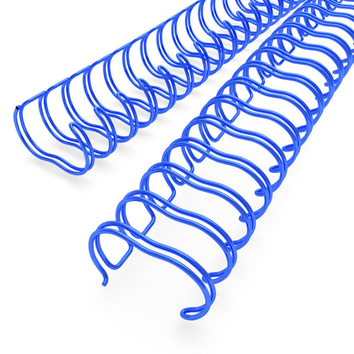 Blue 7/8" 2:1 Pitch Twin Loop Wire - 50pk