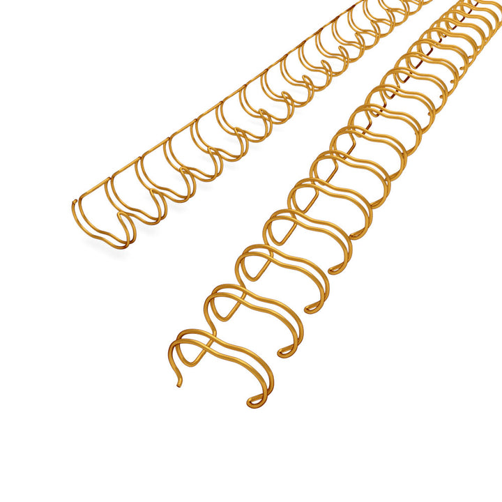 Gold 2:1 Pitch Twin Loop Wire