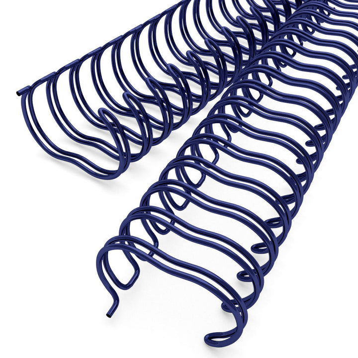 Navy 1" 2:1 Pitch Twin Loop Wire - 50pk
