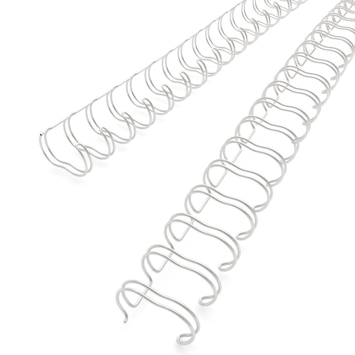 Pewter 5/8" 2:1 Pitch Twin Loop Wire - 100pk