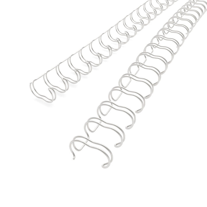 Pewter 7/16" 2:1 Pitch Twin Loop Wire - 100pk