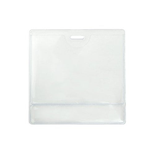 2.25" x 3.38" Data Card Size Clear Vinyl Display Badge Holders - 100pk