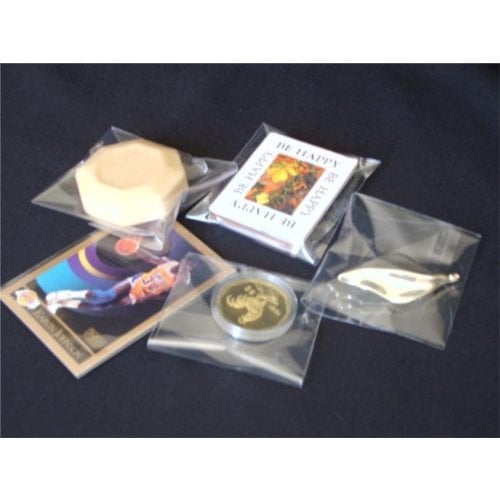 2.6" x 3.6" BOPP Clear Poly Lip-N-Tape Resealable Bags - 500pk