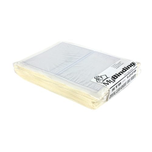 2-7/8" x 4-1/2" Crystal Clear Adhesive Vinyl Pockets 100pk