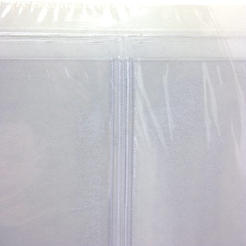 2-7/8" x 4-7/8" Adhesive Crystal Clear Vinyl Pockets - 100pk