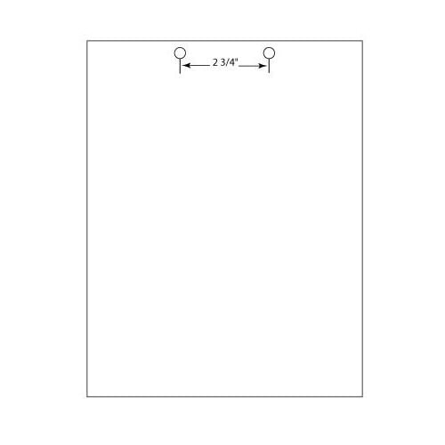 28lb 8.5" x 11" 2 Hole Top Punched Paper