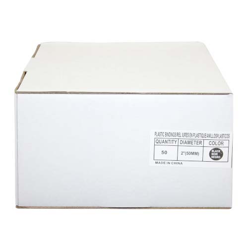 2" Black Plastic Binding Combs - 40pk