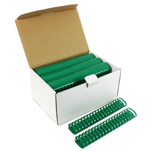 2" Green Plastic Binding Combs - 50pk