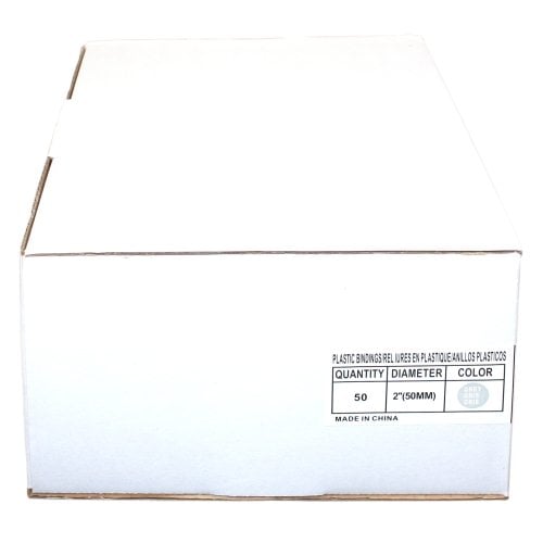 2" Grey Plastic Binding Combs - 50pk
