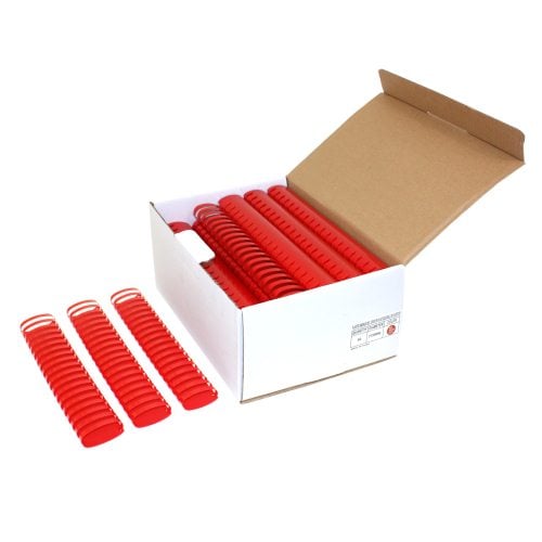 2" Red Plastic Binding Combs - 40pk