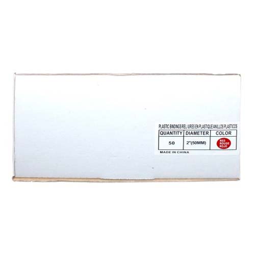 2" Red Plastic Binding Combs - 40pk