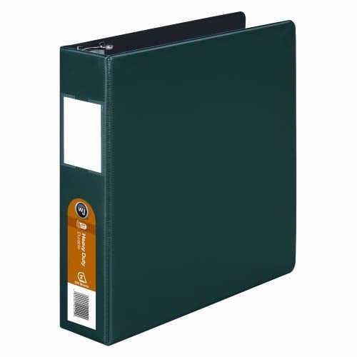 2" Wilson Jones Hunter Green Heavy Duty Opaque D-Ring Binders - 6pk