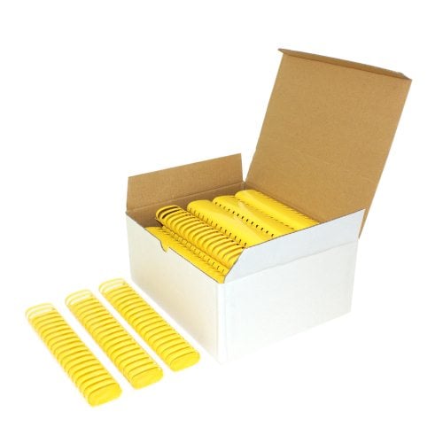 2" Yellow Plastic Binding Combs (50pk) - Clearance Sale