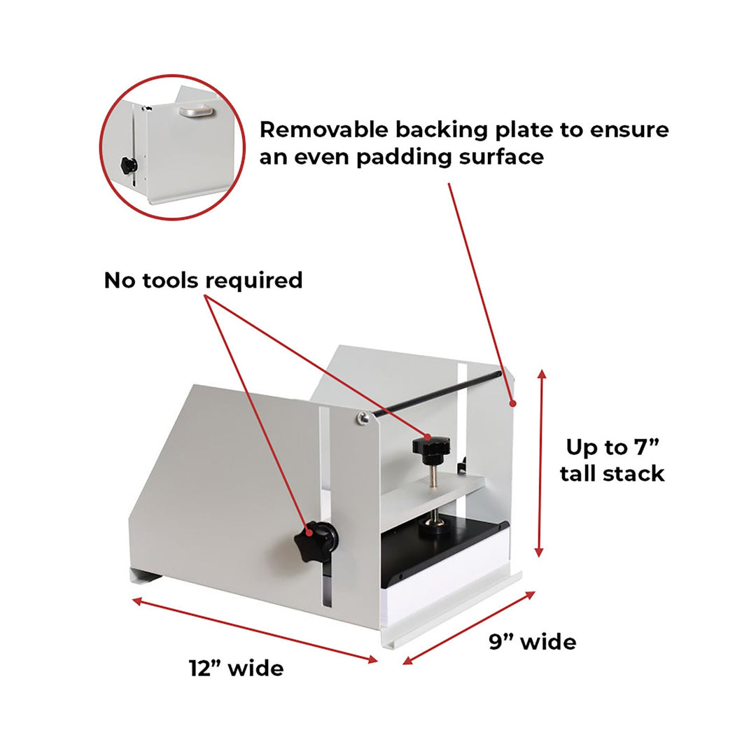 Notepad Padding Machine P912 Desktop Padding Press for Easy Notepad & Form Creation – MyBinding.com