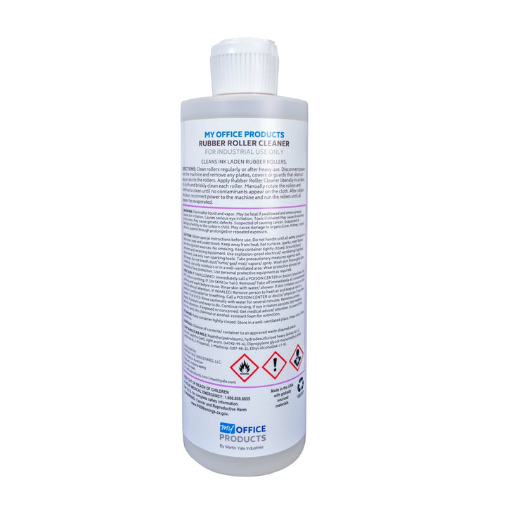16oz Rubber Roller Cleaner Squeeze Bottle for Paper Folders and Bursters