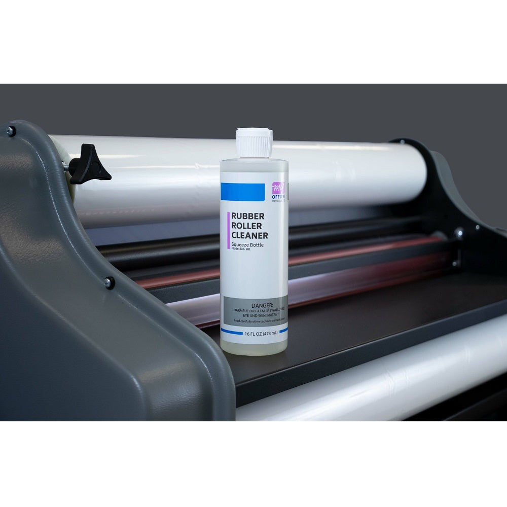 16oz Rubber Roller Cleaner Squeeze Bottle for Paper Folders and Bursters