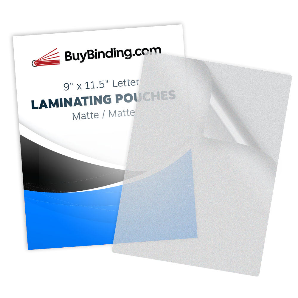 10mil Matte Laminating Pouches - Letter Size, 50 Pack by BuyBinding ...