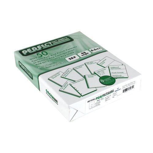 20lb Horizontal 8.5" X 11" Perforated Paper @ 3.5" Case