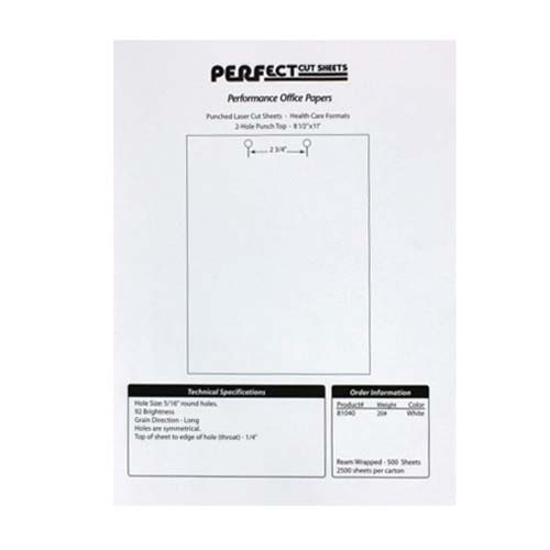 20lb Pre Punched 2 Hole Top 8.5" X 11" Paper - Case