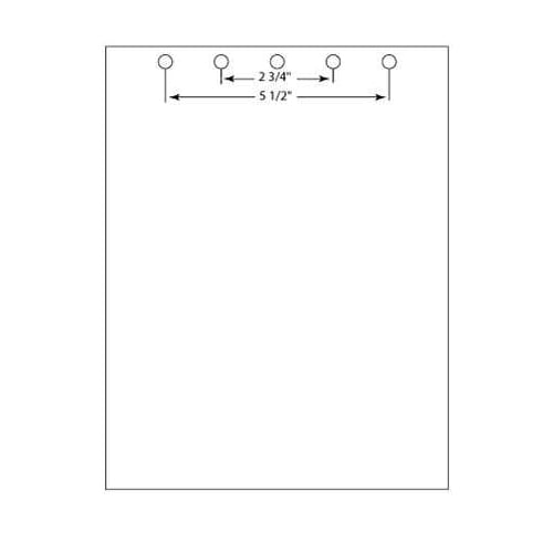 20lb Pre Punched 5 Hole Top 8.5" X 11" Paper - Case