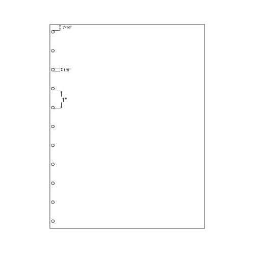 20lb Pre Punched VeloBind 11 Hole 8.5" X 11" Paper - Case